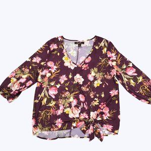 Sweet‎ Pea by Stacy Frati Women's Floral Blouse Size Medium